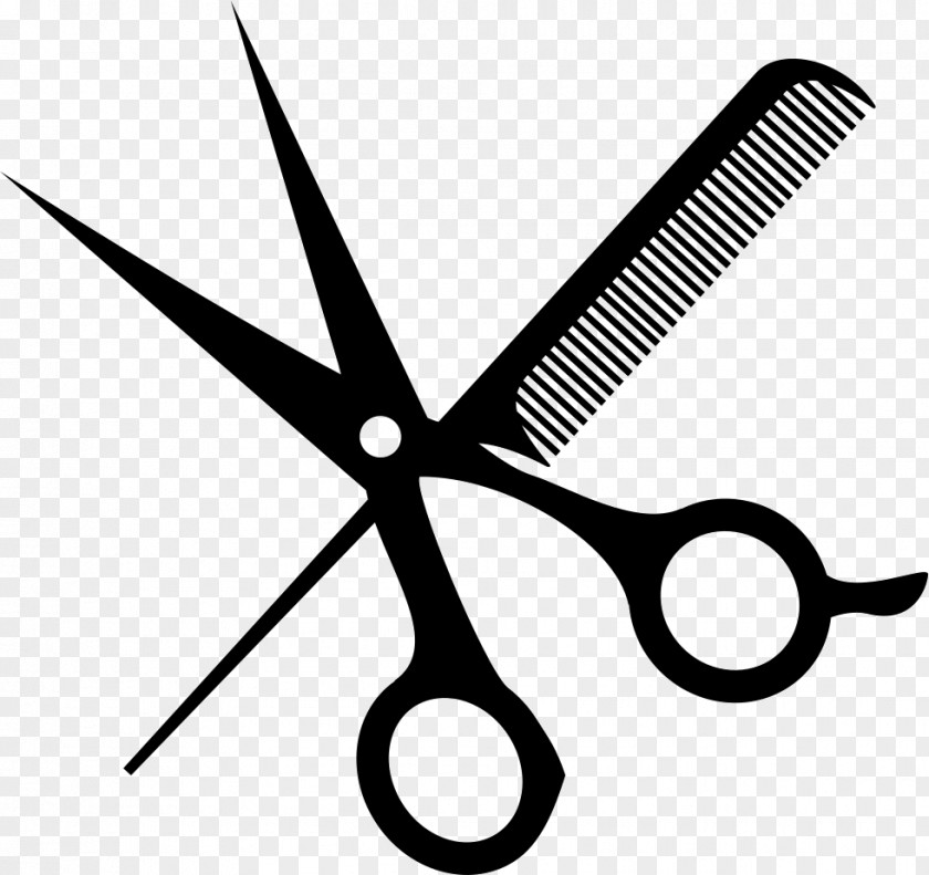 Scissors Comb Hairdresser Hair-cutting Shears Beauty Parlour PNG