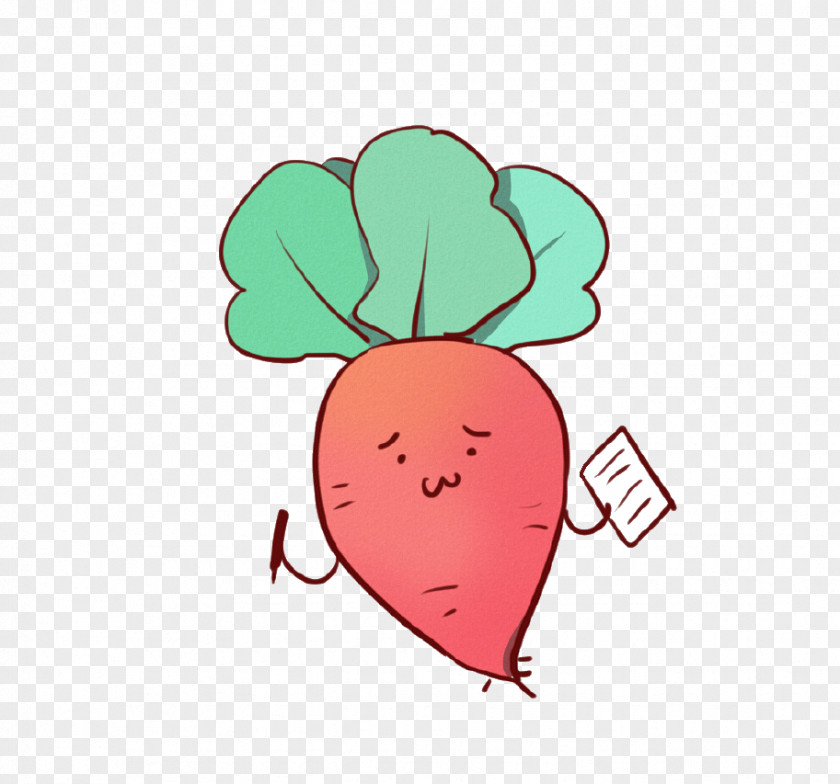 Sweet Potato Vegetable Radish Carrot Cartoon Clip Art PNG