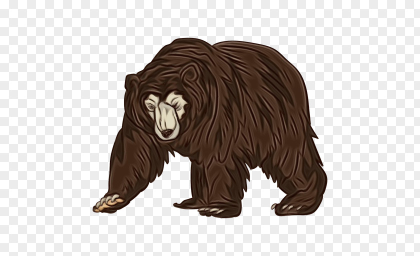 American Black Bear Fictional Character Grizzly Brown Animal Figure Sloth PNG