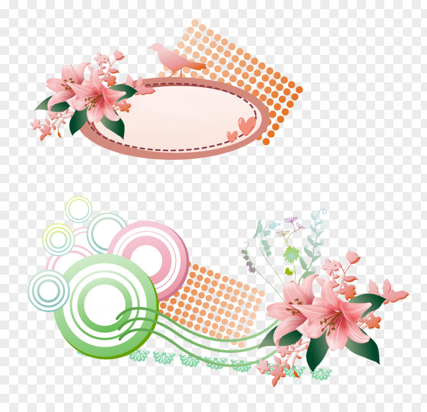 Floral Decoration Clip Art PNG