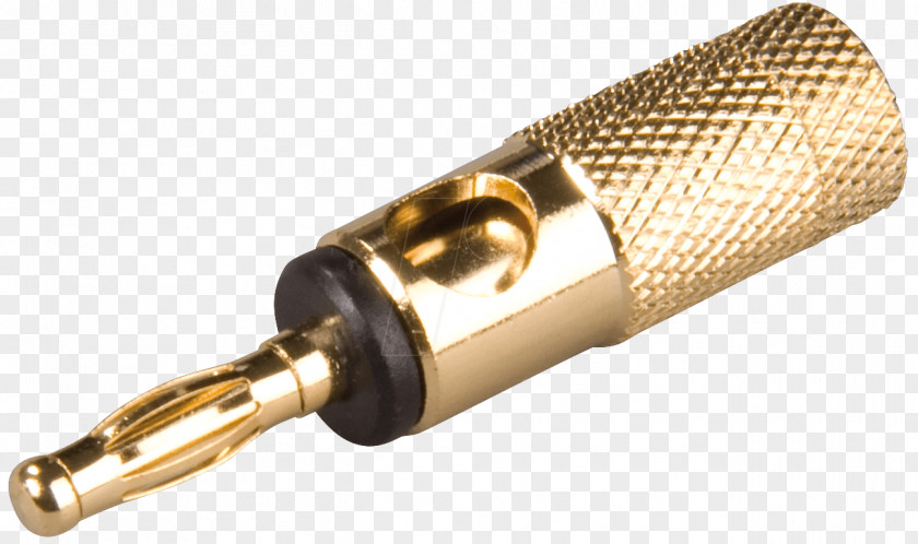 Gold Mic Banana Connector Electronics Gilding Cable Television PNG