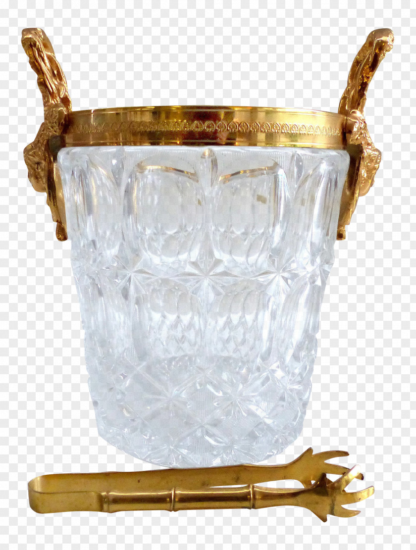 Ice Bucket Budweiser Mid-century Modern Glass Modernism Art Deco PNG