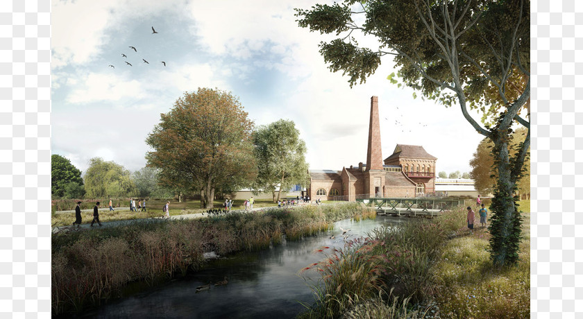 London Borough Of Waltham Forest Walthamstow Wetlands Coppermill Stream Witherford Watson Mann Gainsford Road PNG