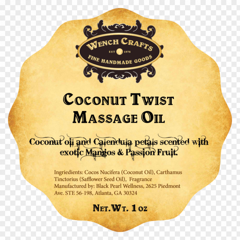 Oil Massage Brand Font PNG
