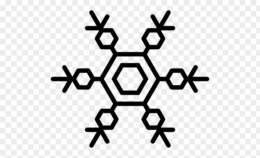 Snowflake Hexagon Shape Freezing PNG
