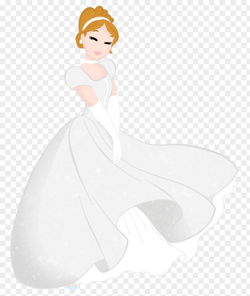 Cinderella Dress Finger Gown Cartoon Beauty.m PNG