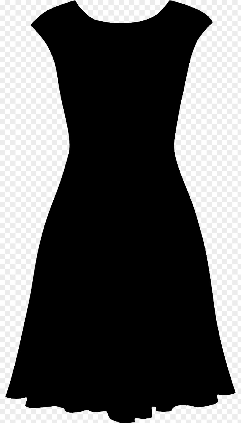 Little Black Dress Sleeve Neck Silhouette PNG