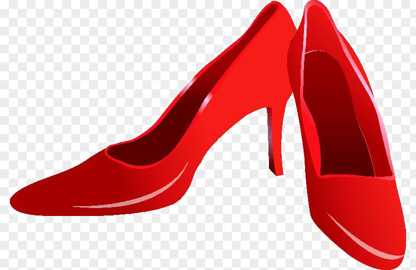 Red High Heels High-heeled Footwear Shoe Absatz PNG