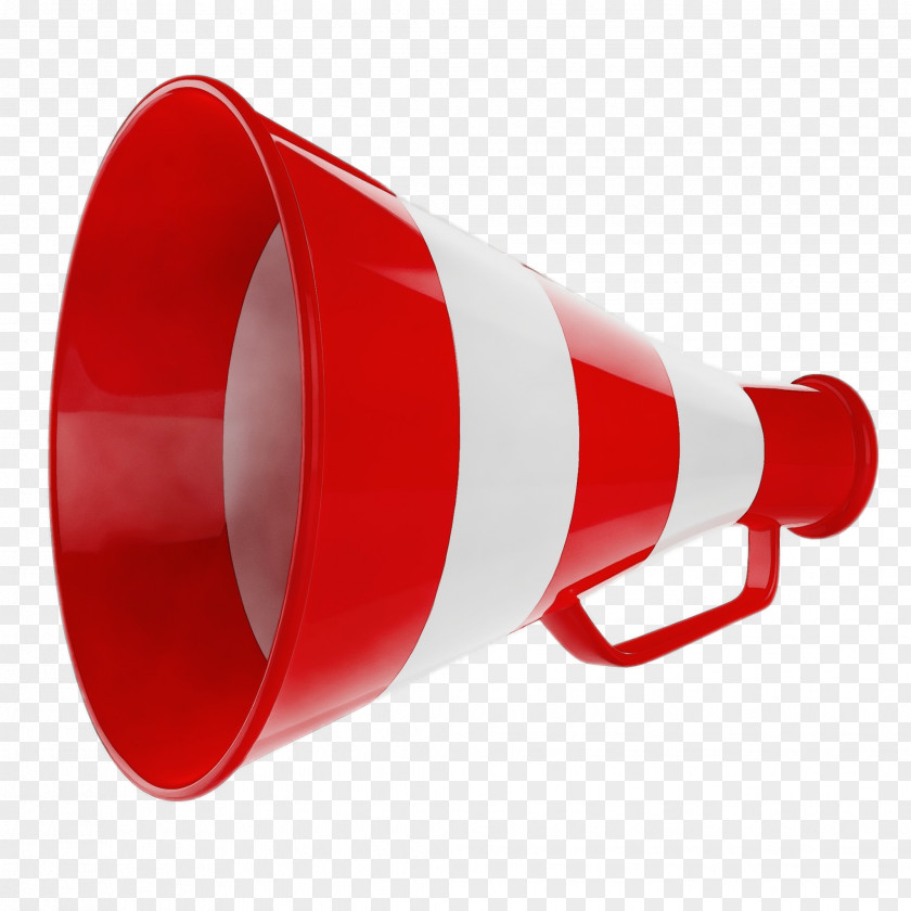 Funnel Megaphone Red PNG