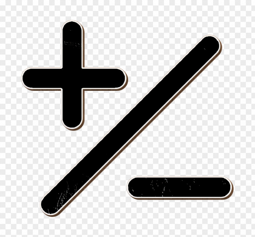 Mathematical Basic Signs Of Plus And Minus With A Slash Icon Mathbert Mathematics PNG