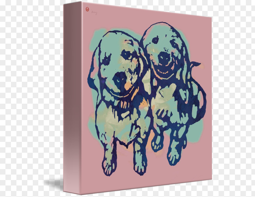 Pop Art Poster Dog Cartoon Turquoise Font PNG