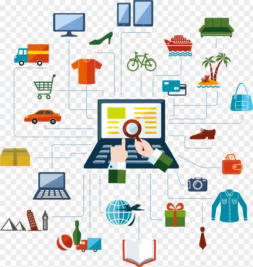 Vector Will Be Networking Online Shopping PNG