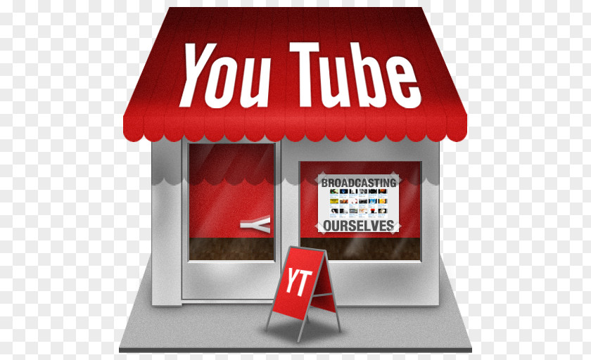 Youtube Shop Brand Display Advertising PNG