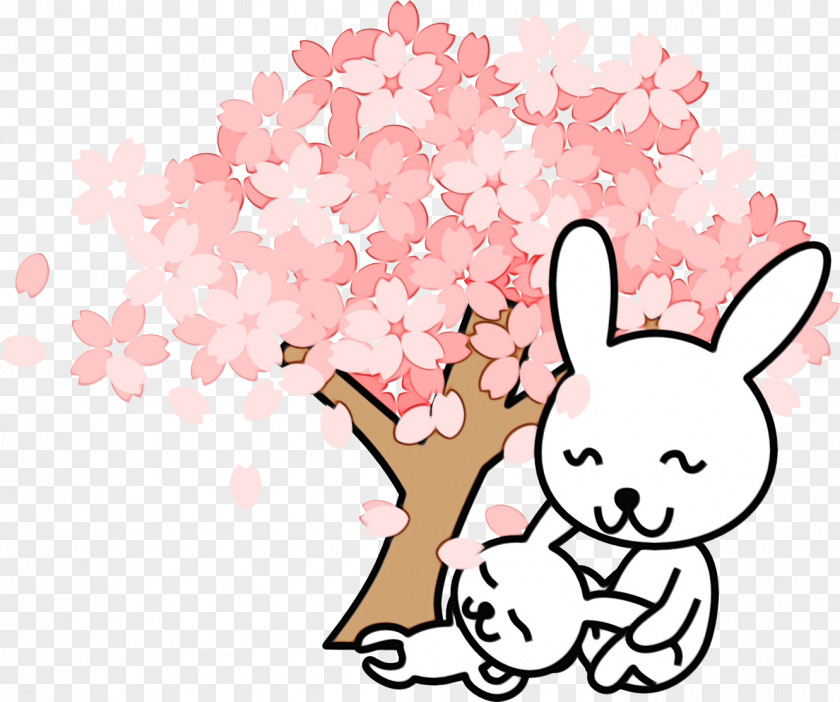 Easter Bunny Plant Cartoon PNG