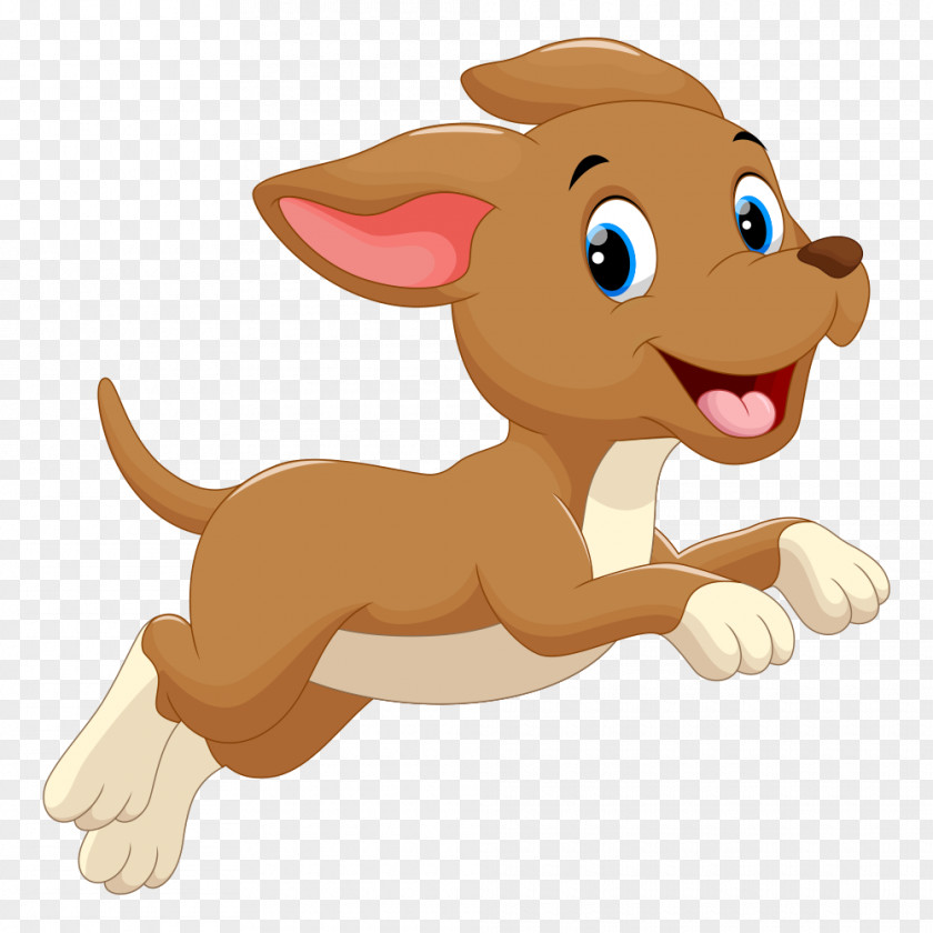 Running Puppy Dog Cartoon Clip Art PNG