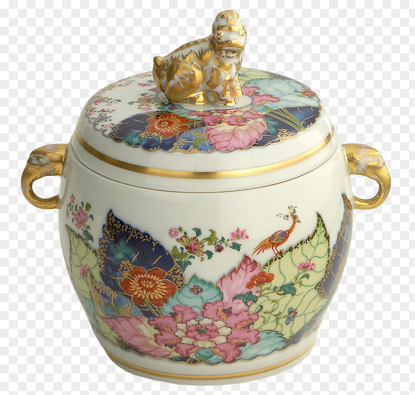 Jar Pekingese Tobacco Mottahedeh & Company Porcelain PNG