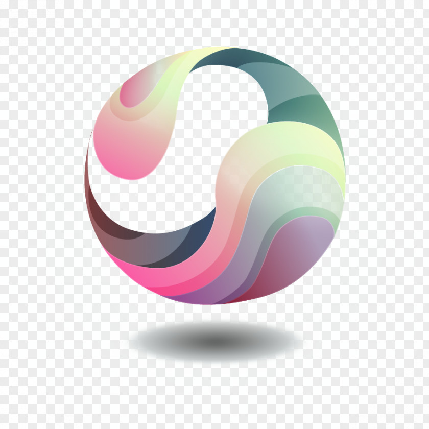Taiji Ball Adobe Illustrator Rendering Abstraction Icon PNG