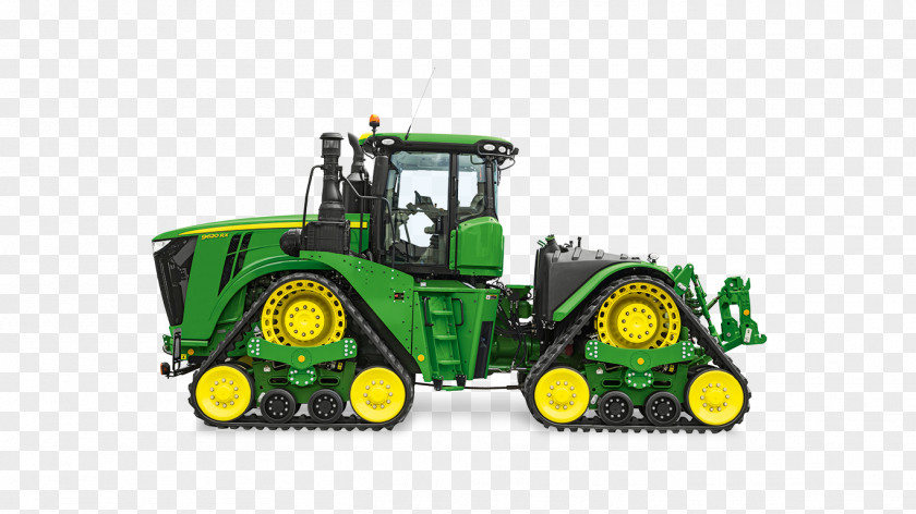 Tractor John Deere Four-Track Agriculture Agricultural Machinery PNG