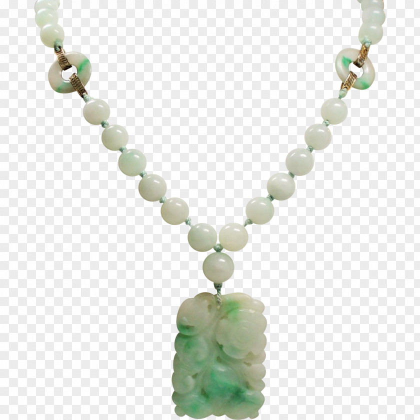 Necklace Jade Bead Jewellery Turquoise PNG