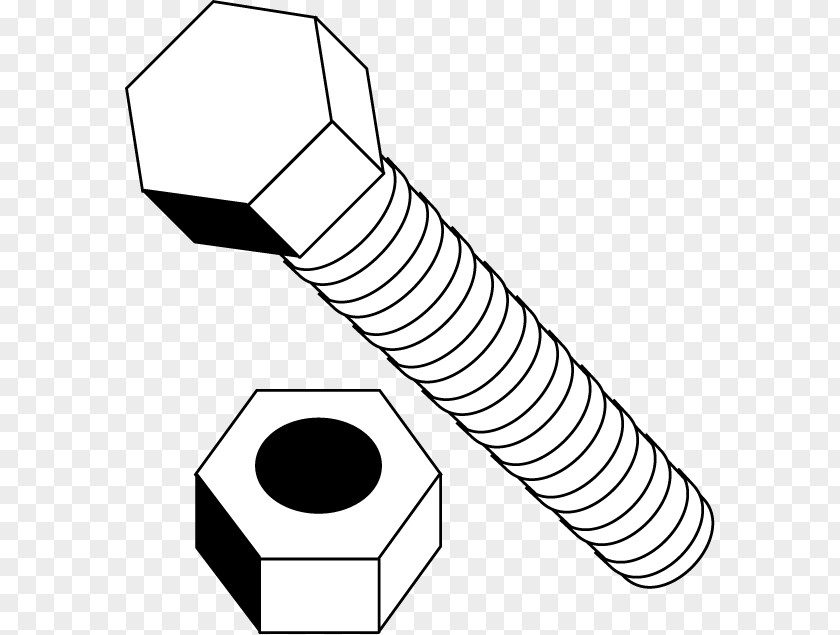 Screw Bolt Nut Clip Art PNG