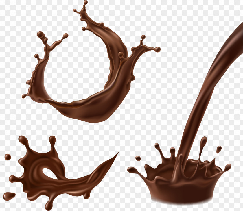 Vector Hand-painted Chocolate Liquid Coffee Cake Milk Goody PNG