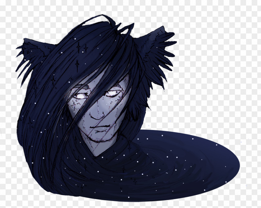 Black Hair Desktop Anime Computer PNG hair Computer, clipart PNG