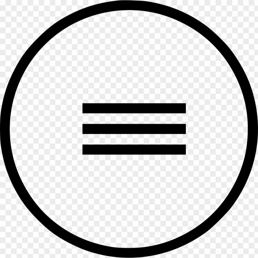 Circle White Font PNG