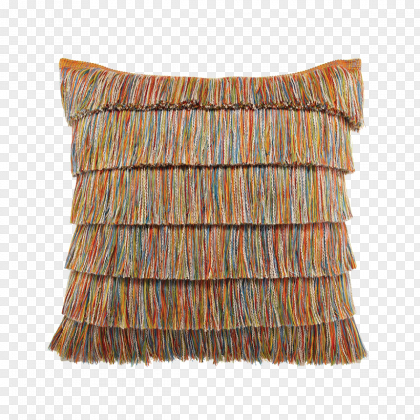 Pillow Throw Pillows Cushion Fringe Living Room PNG