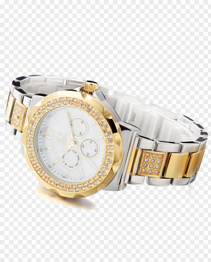 Watch Quartz Clock Bracelet Steel Woman PNG