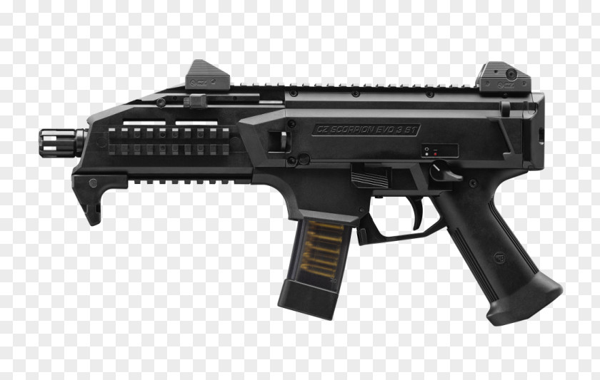 CZ Scorpion Evo 3 Škorpion Firearm Pistol Submachine Gun PNG