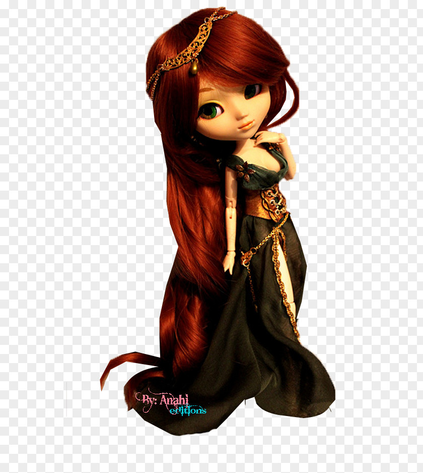 Doll Brown Hair Character Fiction PNG