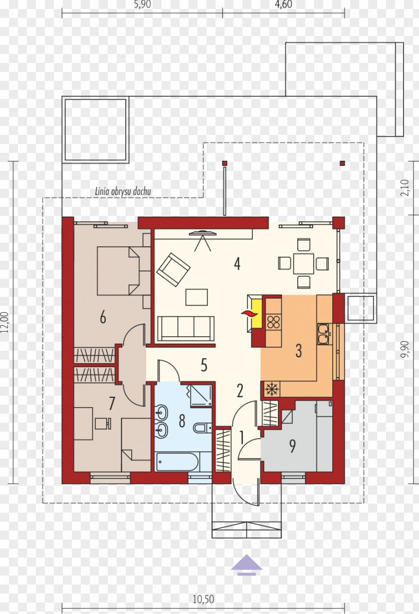 House Bedroom Floor Plan Square Meter PNG