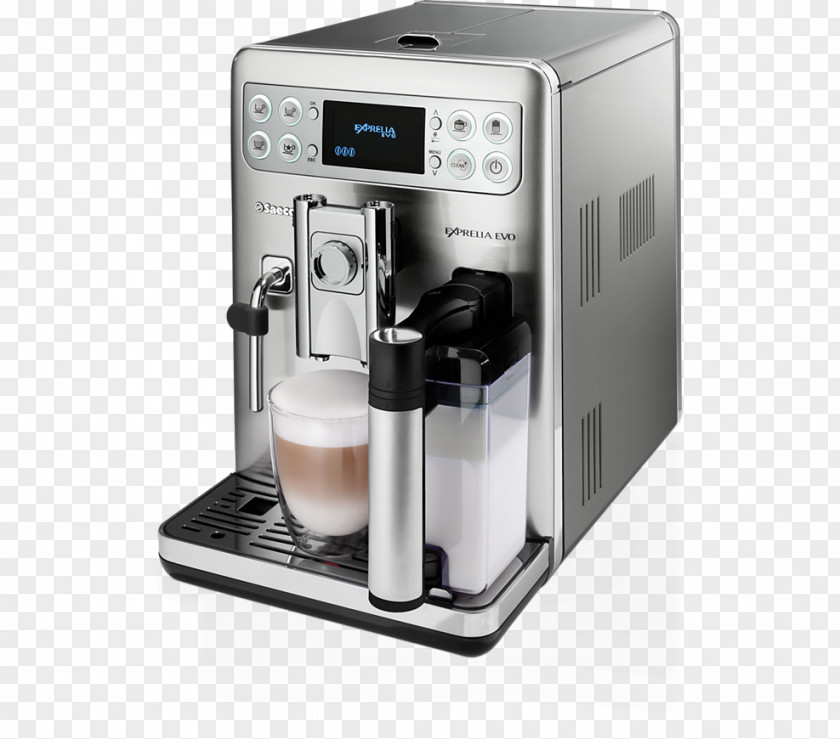 Automatic Coffee Machine With Cappuccinatore15 BarStainless Steel CoffeemakerCoffee Espresso Machines Saeco Exprelia EVO HD8857 PNG