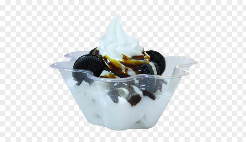 Biscuit Ice Cream Chocolate Sundae Frozen Yogurt Dame Blanche PNG