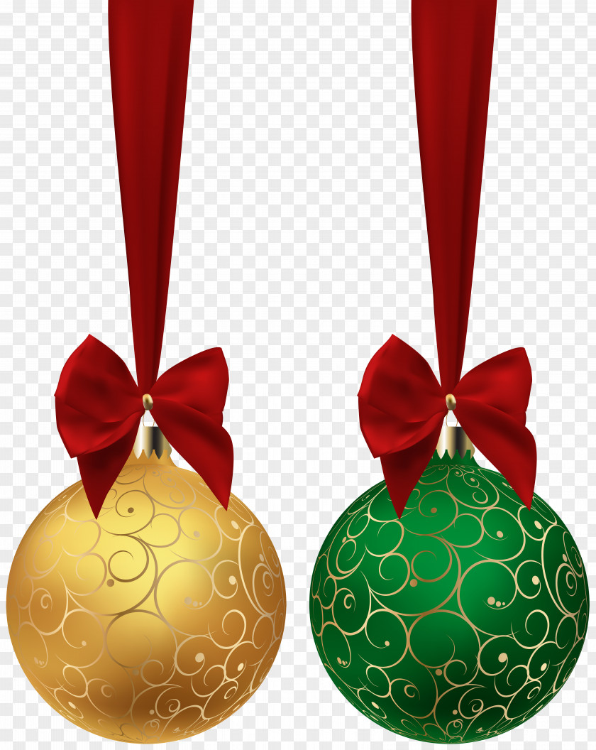 Christmas Balls Yellow Green Clip Art Image Ornament PNG
