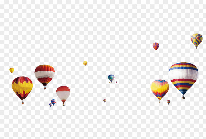 Floating Hot Air Balloon Clip Art PNG