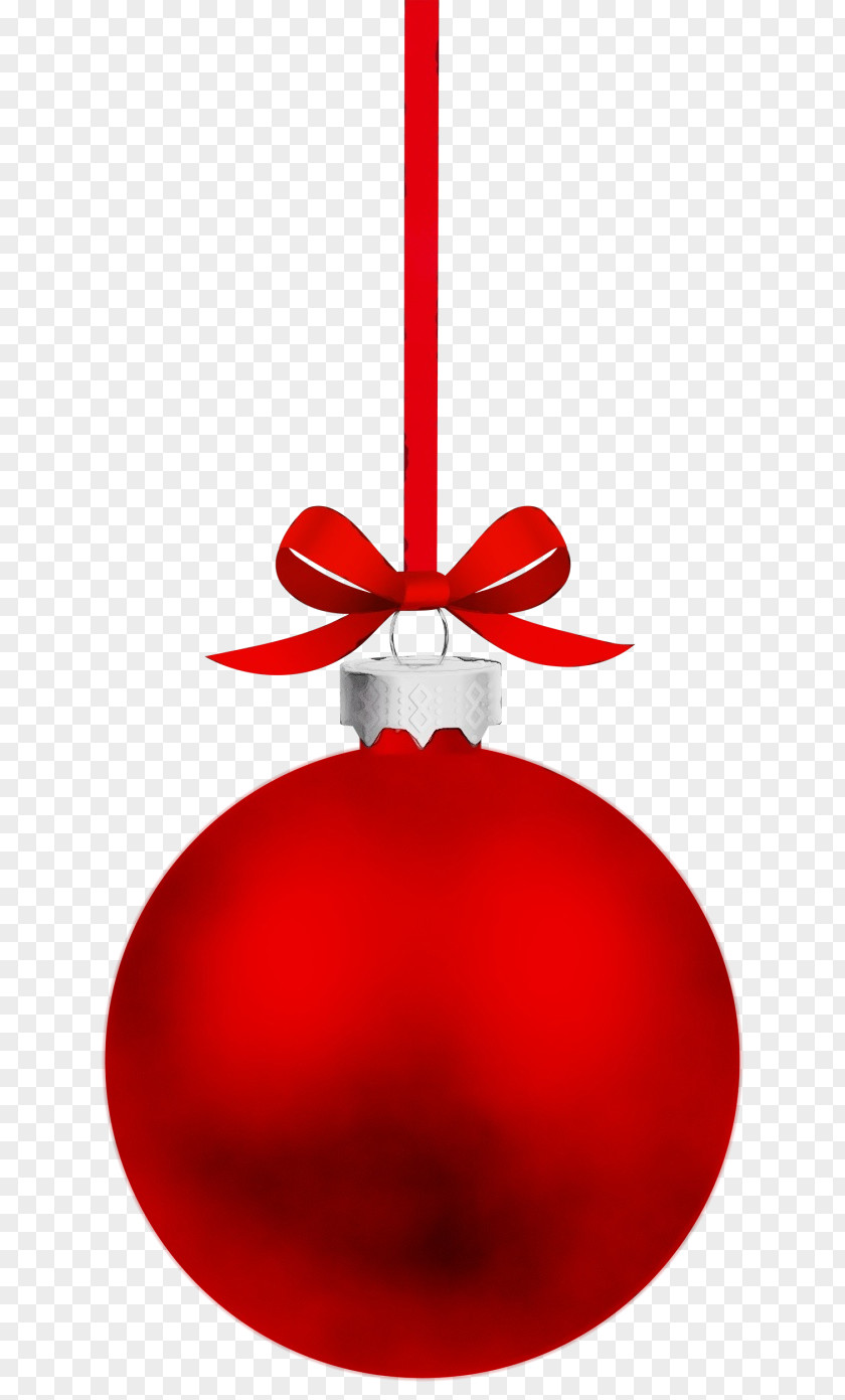 Interior Design Ribbon Red Christmas Ball PNG