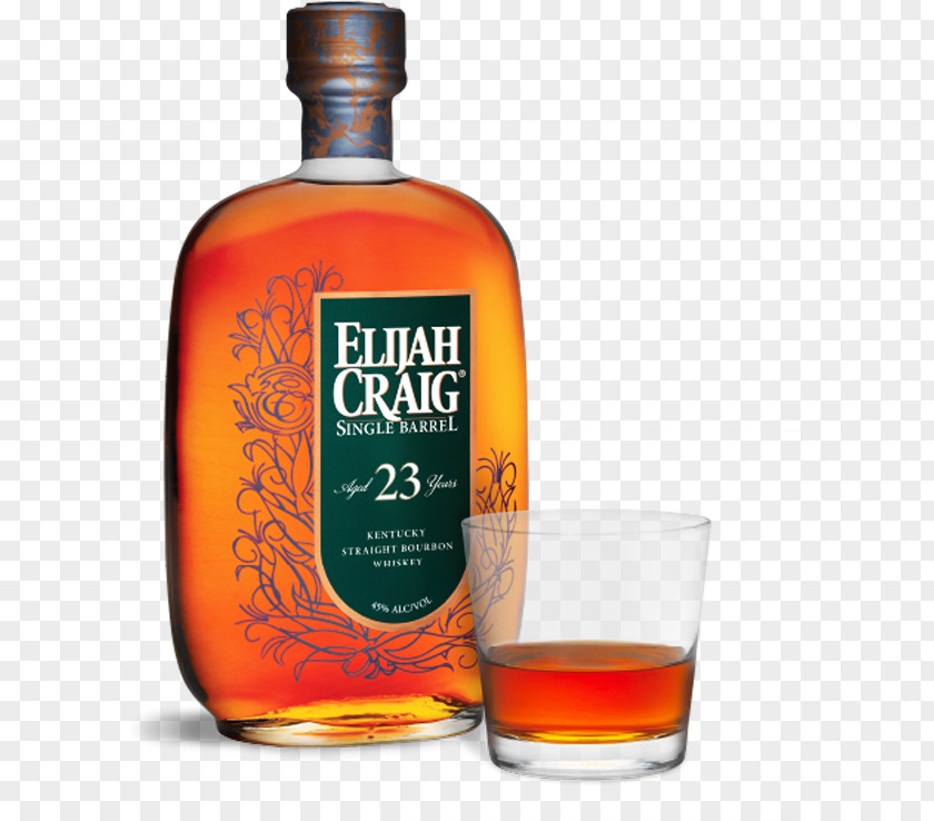 Larger Than Whiskey Barrel Bourbon Liqueur Elijah Craig Cask Strength PNG