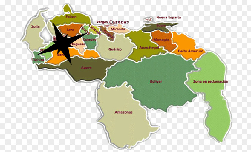 Map Venezuela Mapa Polityczna Geography World PNG