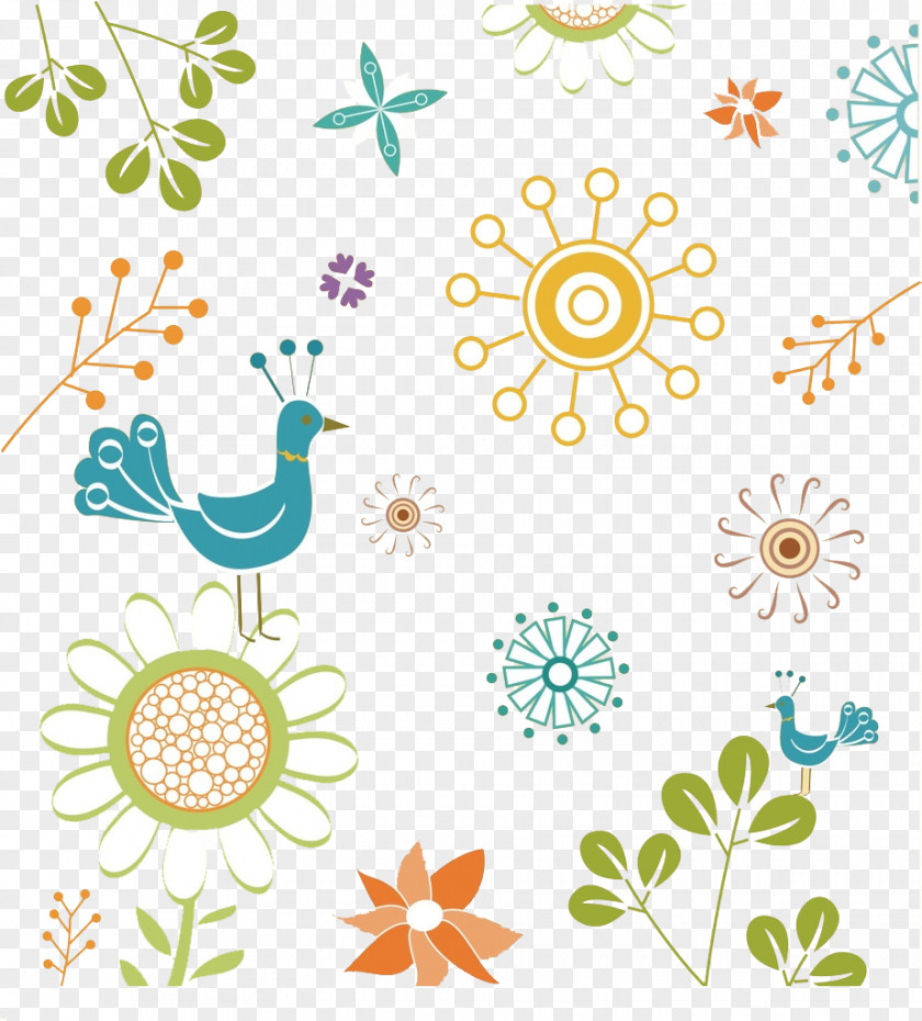 Peacock Shading Cartoon Fundal PNG