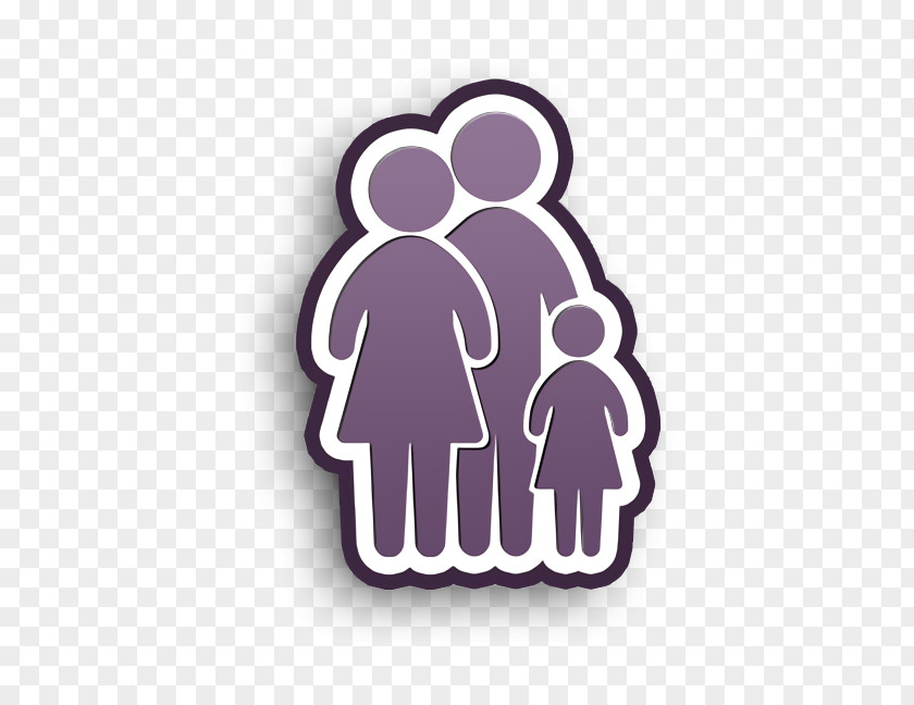 Label Logo Family Group Of Three Icon People PNG