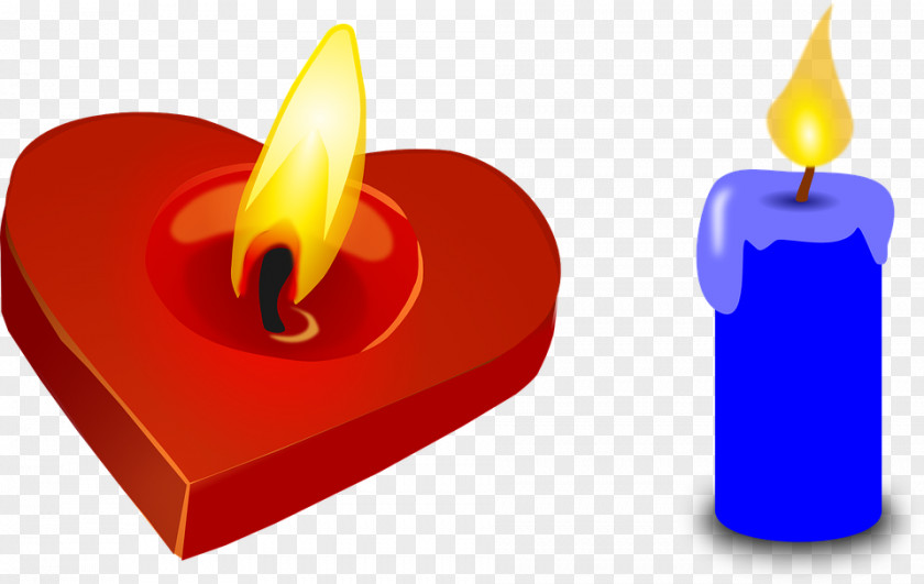 Melting Candle Heart Clip Art PNG