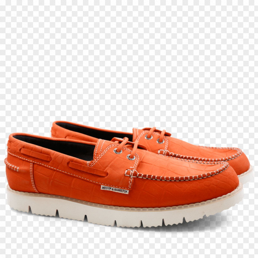 Orange Slip-on Shoe Suede Navy Blue PNG