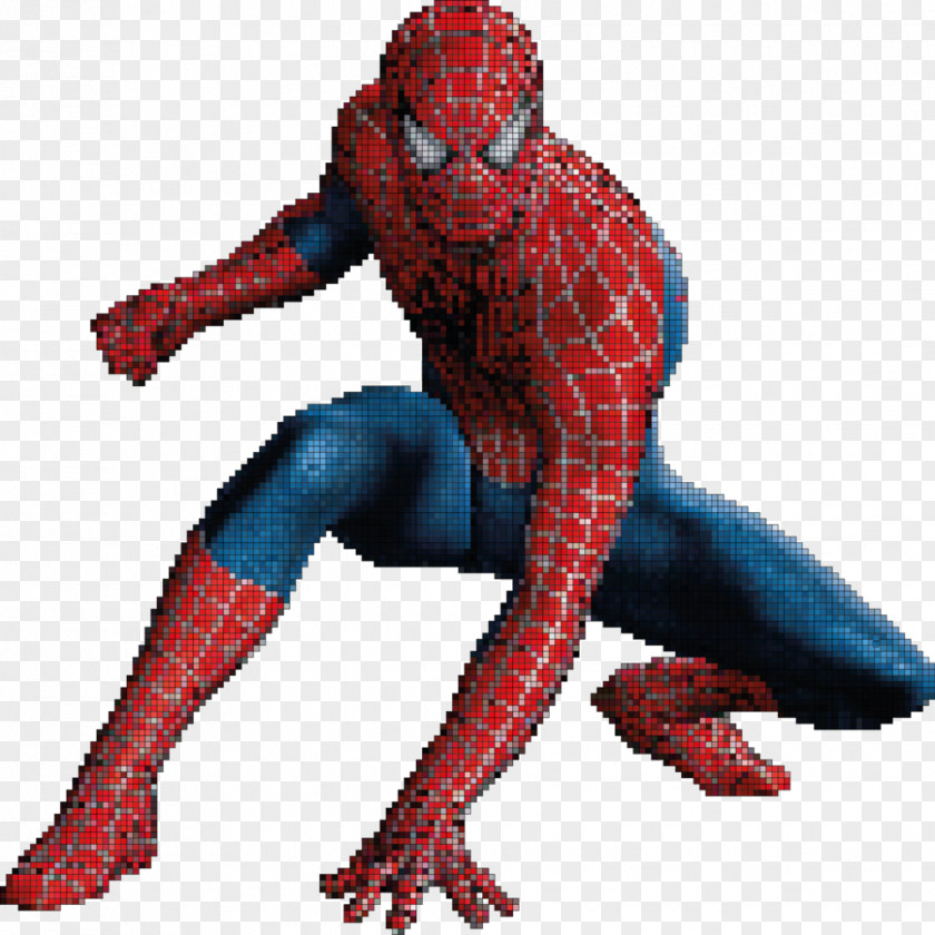 Pixel Art Spider-Man Superhero Comic Book Marvel Comics Film PNG