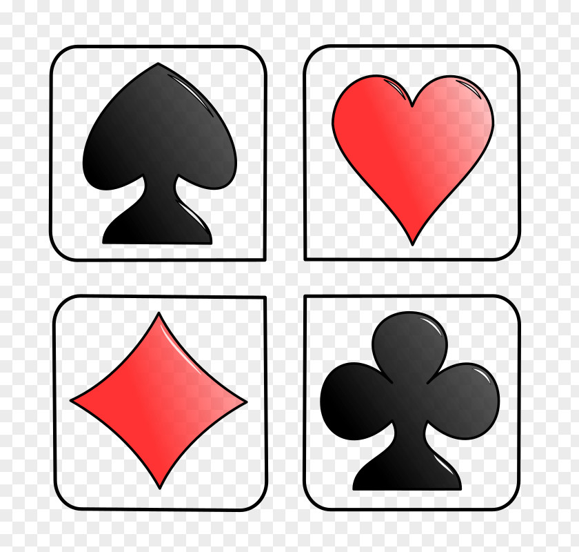 Playing Card Symbols Clip Art Suit Set One-card PNG