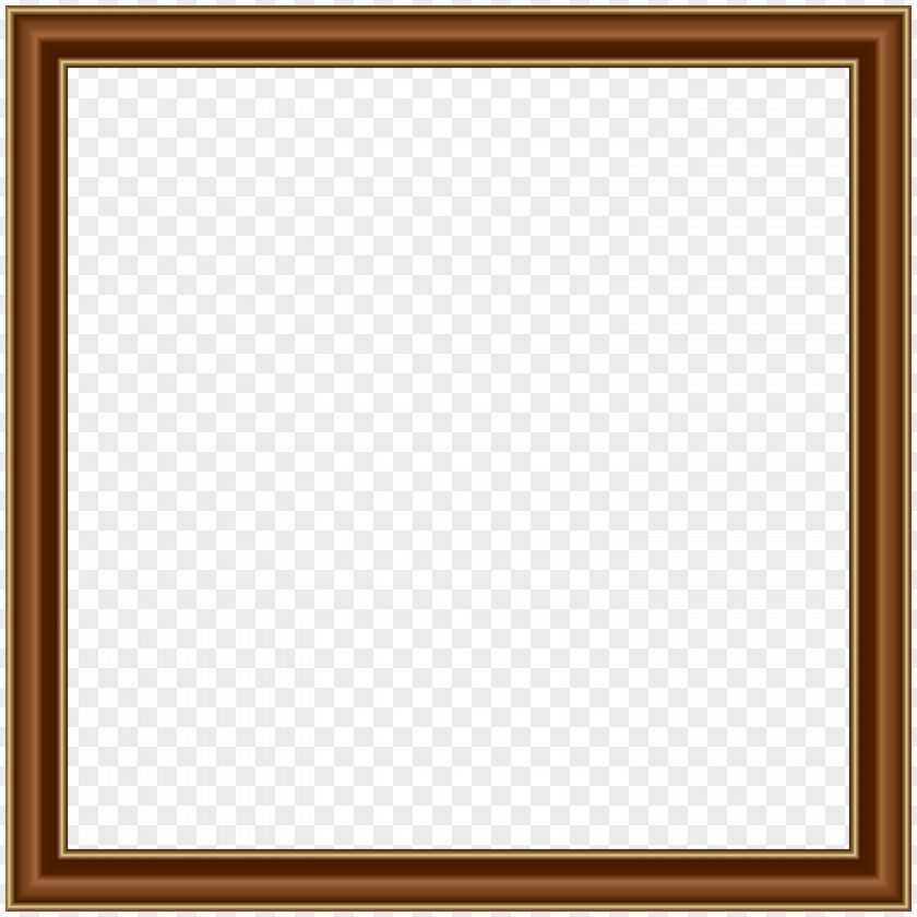 Brown Gold Border Frame Transparent Image Square Picture Area Board Game Pattern PNG