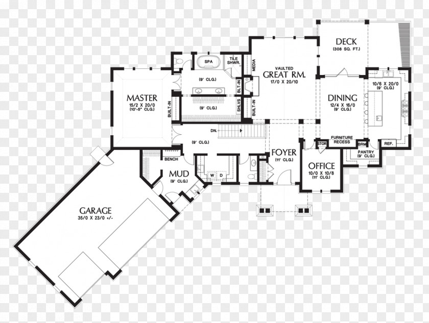 Design Floor Plan Line PNG