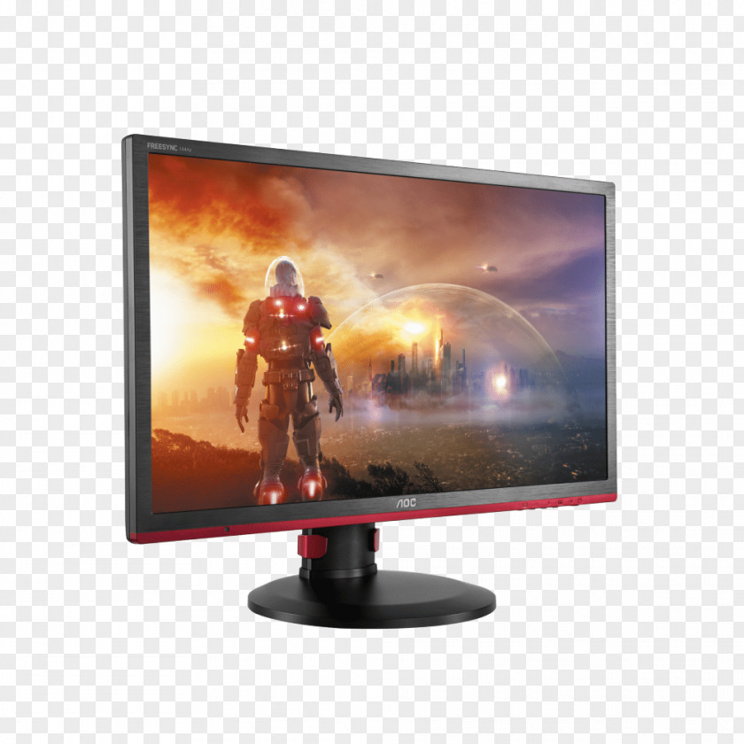 Monitor Computer Monitors FreeSync AOC International Refresh Rate 1080p PNG