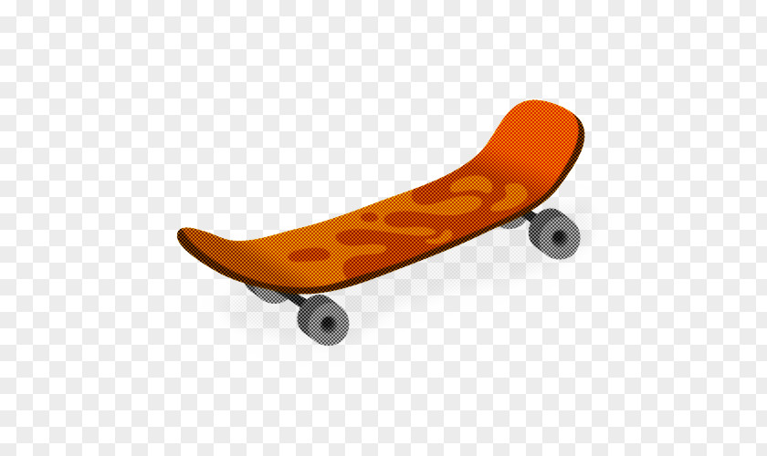 Skateboarding Sports Equipment Orange Background PNG