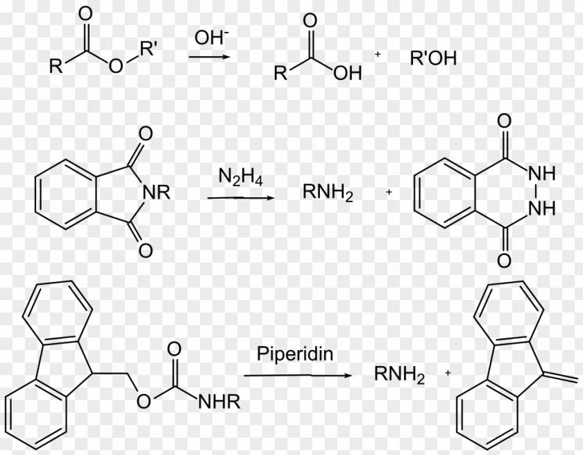 Clevage Protecting Group Phthalimide Trimethyl Phosphite Chemistry Molecule PNG